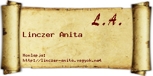 Linczer Anita névjegykártya